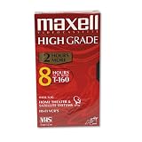 Maxell® High Grade VHS Videotape Cassette, Eight Hours