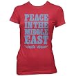Peace in the Middle East Ladies Fine Jersey T-Shirt