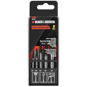 Black and Decker 16270 Screw Extractor Set, 5-Piece by Black & Decker