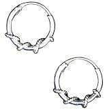 12mm Bali Hoop Earrings Sterling Silver