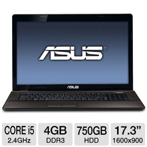 ASUS K73SV-DH51 17.3-Inch Versatile Entertainment Laptop (Mocha)