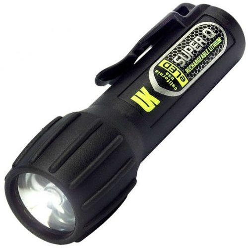  Underwater Kinetics Super Q eLED USB Powered Black Flashlight 12225 