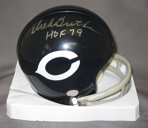 Dick Butkus Autographed/Hand Signed Chicago Bears Mini Helmet