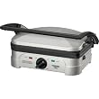 Waring Pro Electric Indoor Grill and Griddle, Platinum
