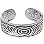 925 Sterling Silver Bullseye Toe Ring