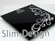 180kg/50g A5-Black DESIGN Personenwaage Digitalwaage GLAS
