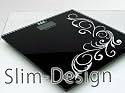 180kg/50g A5-Black DESIGN Personenwaage Digitalwaage GLAS