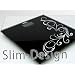 180kg A5-Schwarz mit Blume DESIGN Personenwaage Digitalwaage GLAS