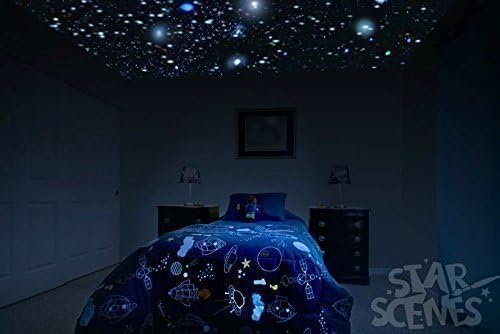750 Realistic Glow in the Dark Stars Best For 100-150 sqft Room - Handmade Star Decals for Nursery or Kid's Bedroom Ceiling, Unique Birthday or Baby Shower Gift Idea, Dome Shaped (not flat stickers) ...