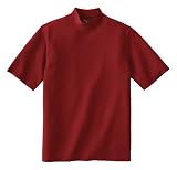 Men's Short Sleeve Performance Honeycomb Mock Neck Shirt