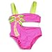 Trickie Swimwear - Girls One Piece Swimsuit, Fuschia, Lime