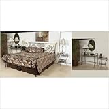 Chintaly 511-BED / 511-NS Metal Bedroom Set with Scroll Design