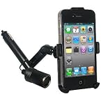 Amzer® Lighter Socket Mount with Power Dongle for iPhone 4/4S