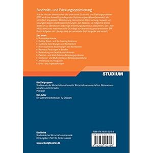 Zuschnitt- und Packungsoptimierung: Problemstellungen, Modellierungstechniken, Lösungsmet