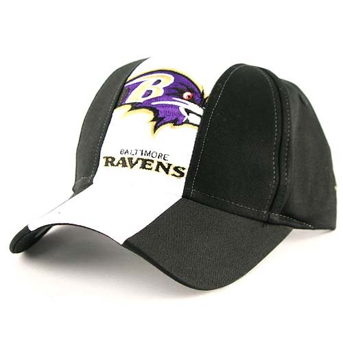 Baltimore Ravens Center Stripe Adjustable Baseball Hat