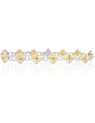 Diamond 18k Two Tone Gold Bracelet