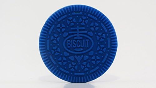 Cookie Biscuit Teething Toy BPA Free FDA Approved Navy Blue A Safe Unique Baby Gift