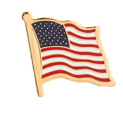 USA Flag Lapel Pin Standard - Flag A-Series 3 with Longer Pole
