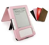 Tuff-Luv Leather case cover & Stand for Amazon Kindle 2 / Global Wireless 6″  – Pink
