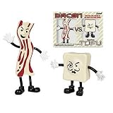Mr. Bacon vs. Monsieur Tofu Action Figures