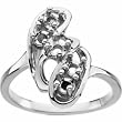 14K White Gold Mother's Ring - 5 Gemstone -- YOU CHOOSE THE COLORS!