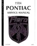 1984 PONTIAC FIERO Shop Service Repair Manual Book