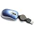Crazy Cart 6082 Mini USB Retractable Cable Optical Mouse for PC Laptop