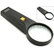 2X Lighted Magnifier Loupe Stamp Coin Magnifying Glass