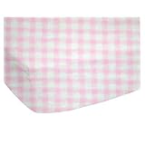 Fitted Pack N Play (Graco) Sheet - Pink Gingham... by sheetworld