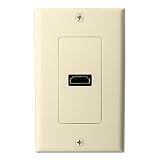 Structured Cable Products 125-AL HDMI Wall Plate, Almond