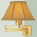 Cast brass swing arm wall