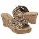 Mudd Emma Wedge Sandals Dark Brown 10M