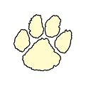 Paw Print Glitter Cheer Cheek Decal 100-pk. - Glow