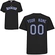 Colorado Rockies Authentic YOUTH Personalized T-Shirt by Majestic