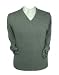 Pull Homme, Cachemire Pure. Col V. Gris. XL