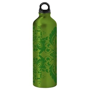 Gaiam Bandana Aluminum Water Bottle - Green (750 ml)