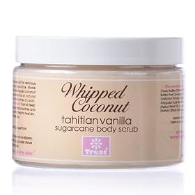 Treat Whipped Coconut Tahitian Vanilla Sugarcane Body Scrub