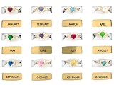 10k Gold Heart Birthstone Ring