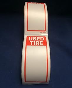 Amazon.com : Tire Label - USED TIRE : Pricemarker Labels : Office Products