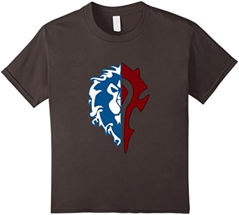 Kids WoW Hordes Alliance T-Shirt 10 Asphalt