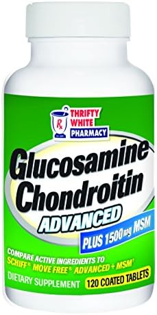 Thrifty White Glucosamine Chondroitin Plus 1500mg MSM Advanced Tablets - 120 ct