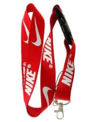 Nike Red Lanyard Keychain Holder