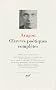 Oeuvres po�tiques, tome 1