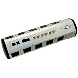 Click here to buy 10-OUTLET Power Bar Surge Suppressor with Phone RJ45 and Coax Line Protection by Newpoint.