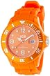 Ice Watch - SI.OE.B.S.09 - Montre Homme - Quartz Analogique - Cadran Orange - Bracelet Silicone Orange - Grand Mod�le