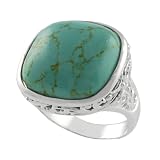 Block Turquoise Ring