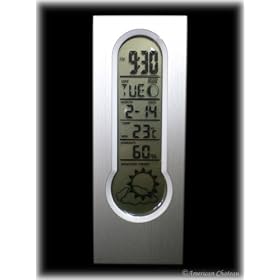 LCD Desk Clock and Weather Station by American Chateau
