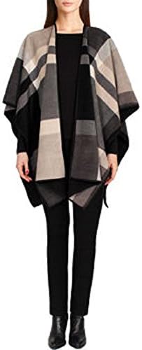 Ike Behar Ladies' Reversible Fashion Wrap (FREE RETURNS) (Gray Plaid)