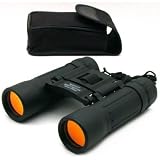Black 10x25 Binoculars Ruby Coated Lens Golfing Sports