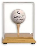 Wood Base Golf Ball on Tee Display Case